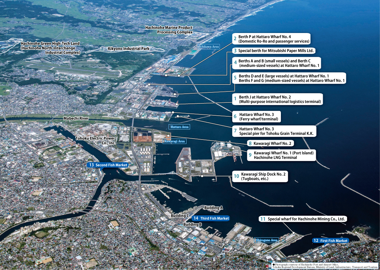 Well-developed port facilities and industrial districts